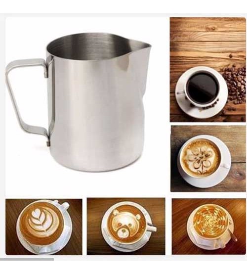 Stainless Steel Milk Pitcher Milk Frothing Jug for Making Coffee Cappuccino Milk Jug 350ml